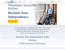 Tablet Screenshot of handicap-accessible-kitchens.com